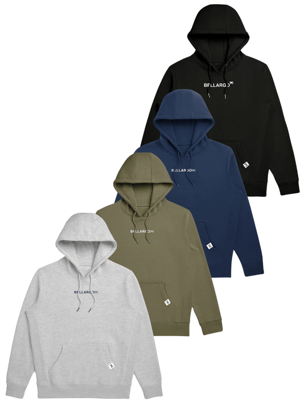 Signature Organic Fleece Hoodies in Onyx Heather, Army and Midnight- Timeless, Quality, and Versatile Streetwear Styles for Every Wardrobe.