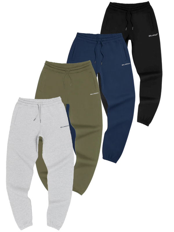 Signature Organic Fleece Sweatpants in Black, Army Green, Navy and Grey- Timeless, Streetwear, and Versatile Streetwear Styles for Every Wardrobe.