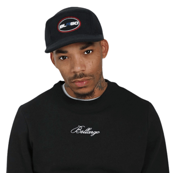 BLRGO 5 Panel Fleece Hat in Black - Exclusive Street Style